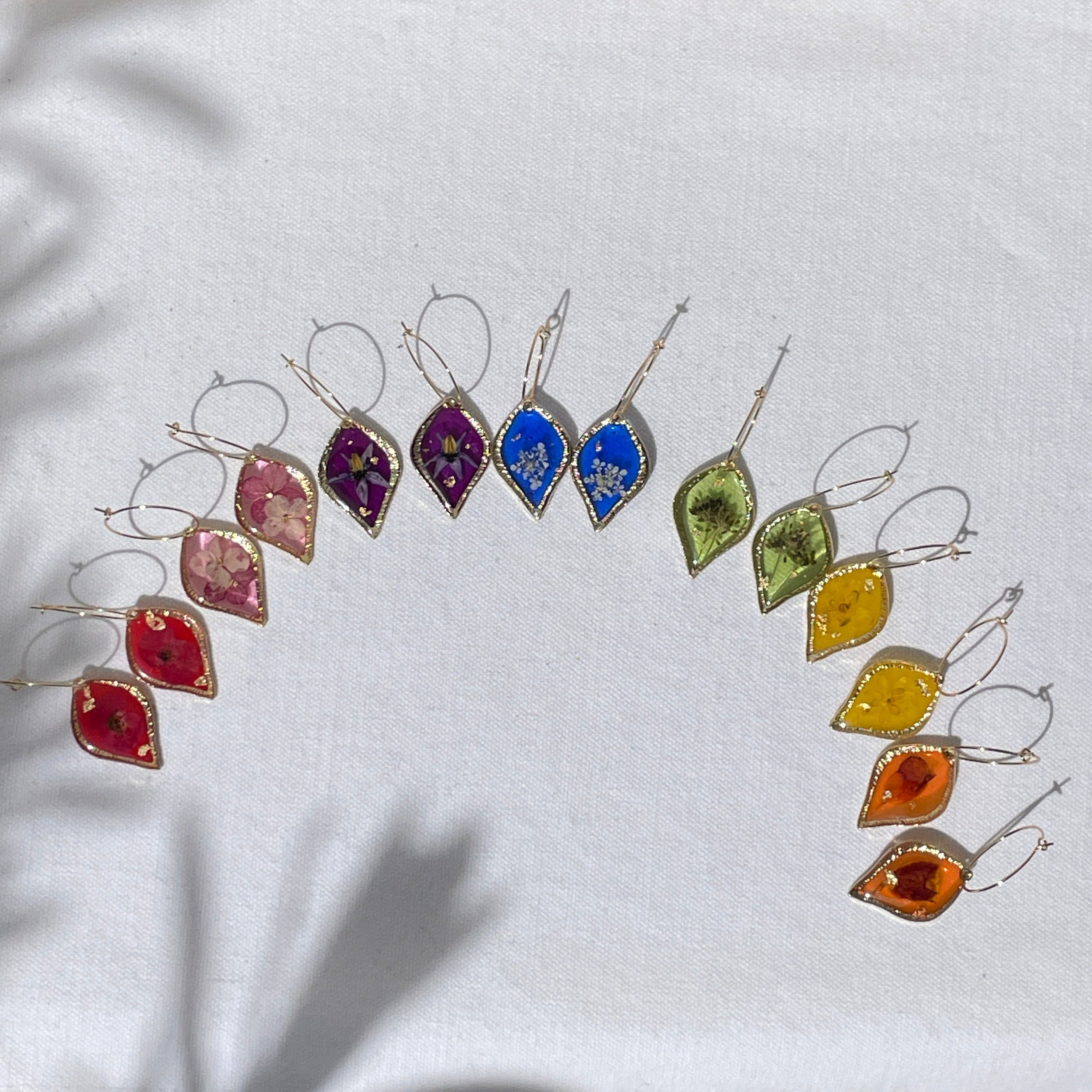Boucles d'oreilles Halo Goutte - Collection Chroma