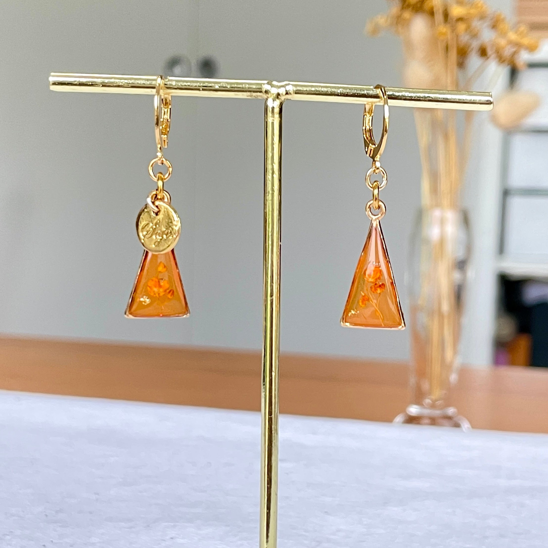 Boucles d'oreilles Eclat Doré - Collection Chroma