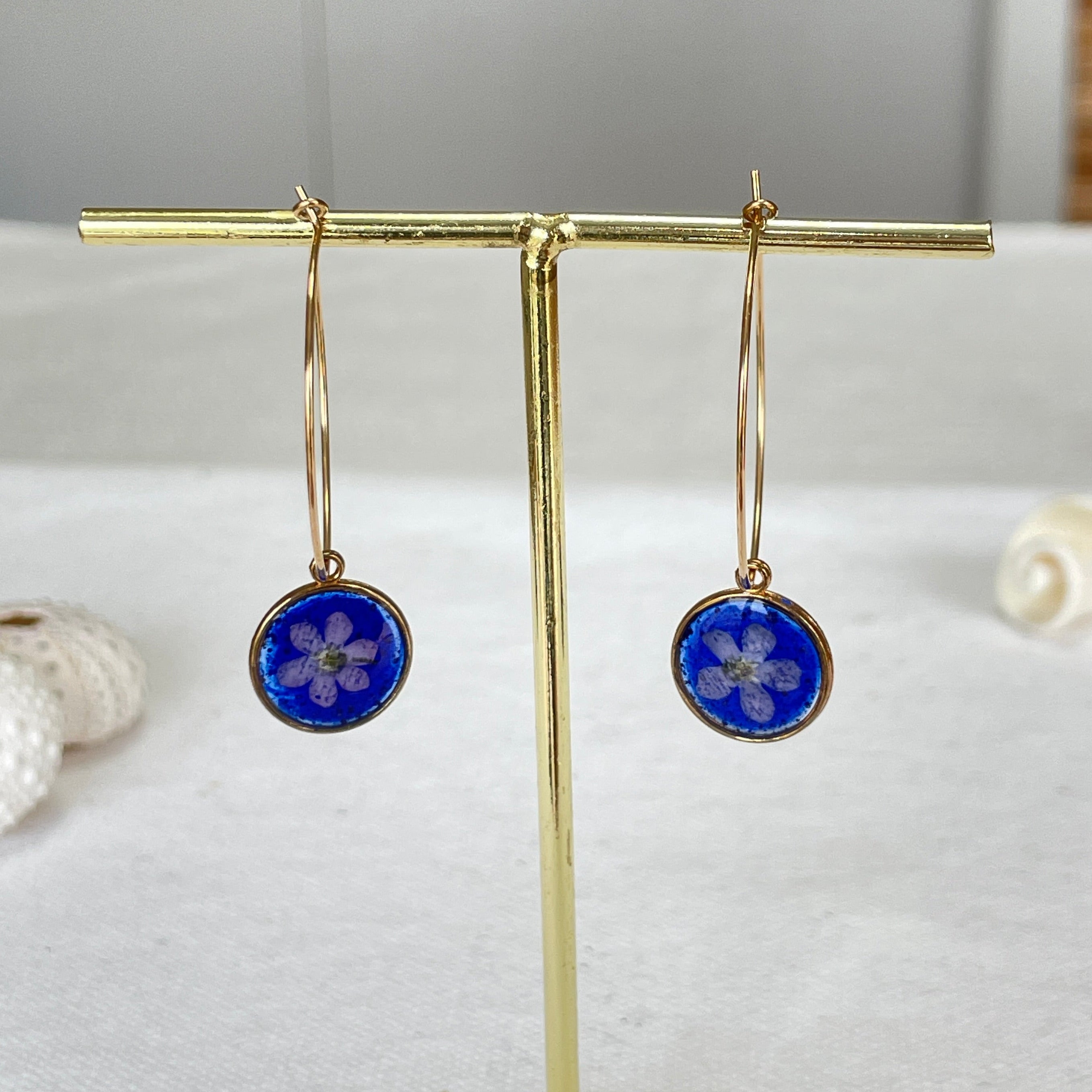 Boucles d'oreilles Halo Doré - Collection Chroma