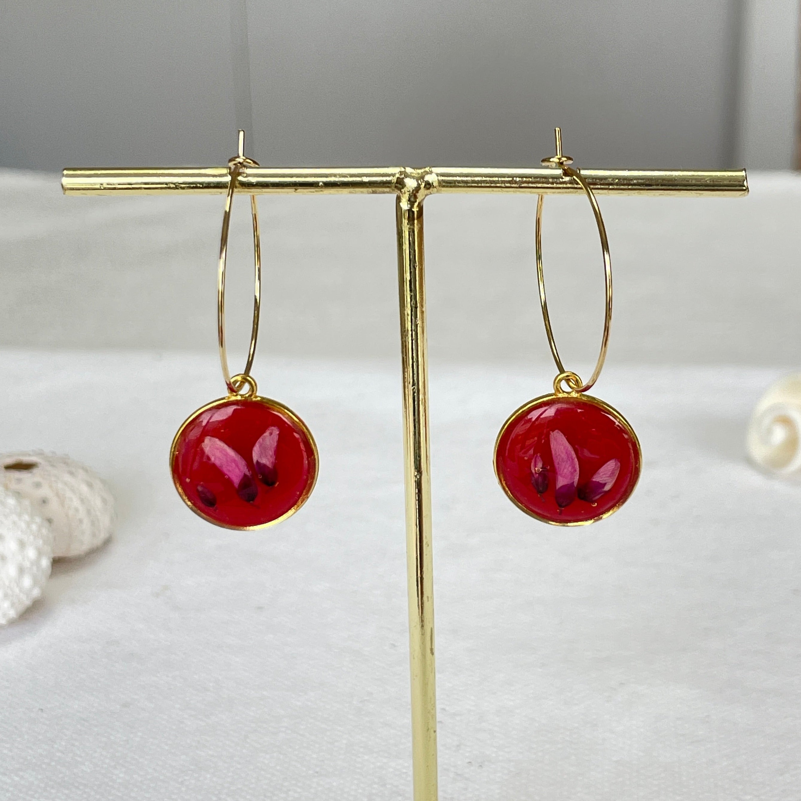 Boucles d'oreilles Halo Doré - Collection Chroma