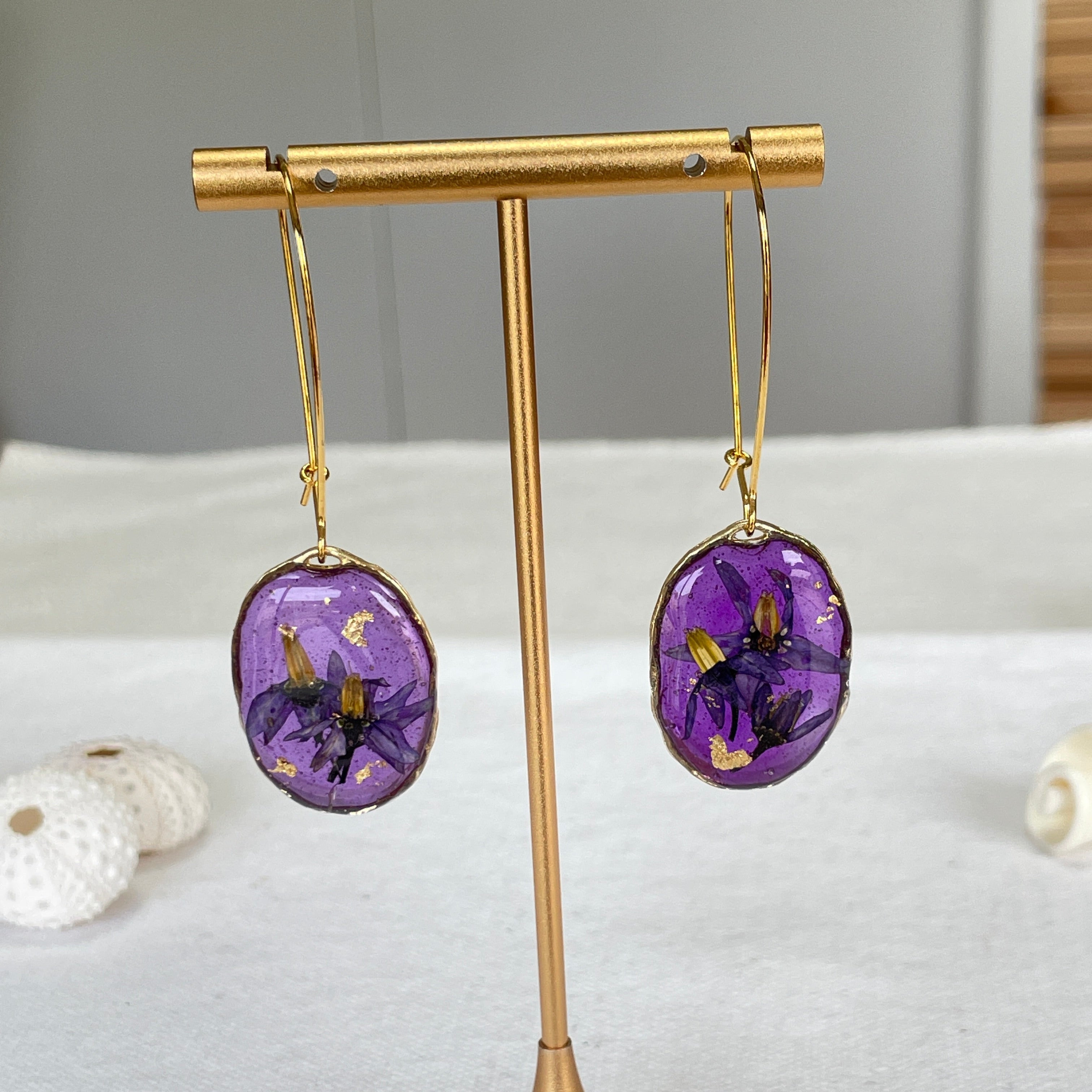 Boucles d'oreilles Zénith Doré - Collection Chroma