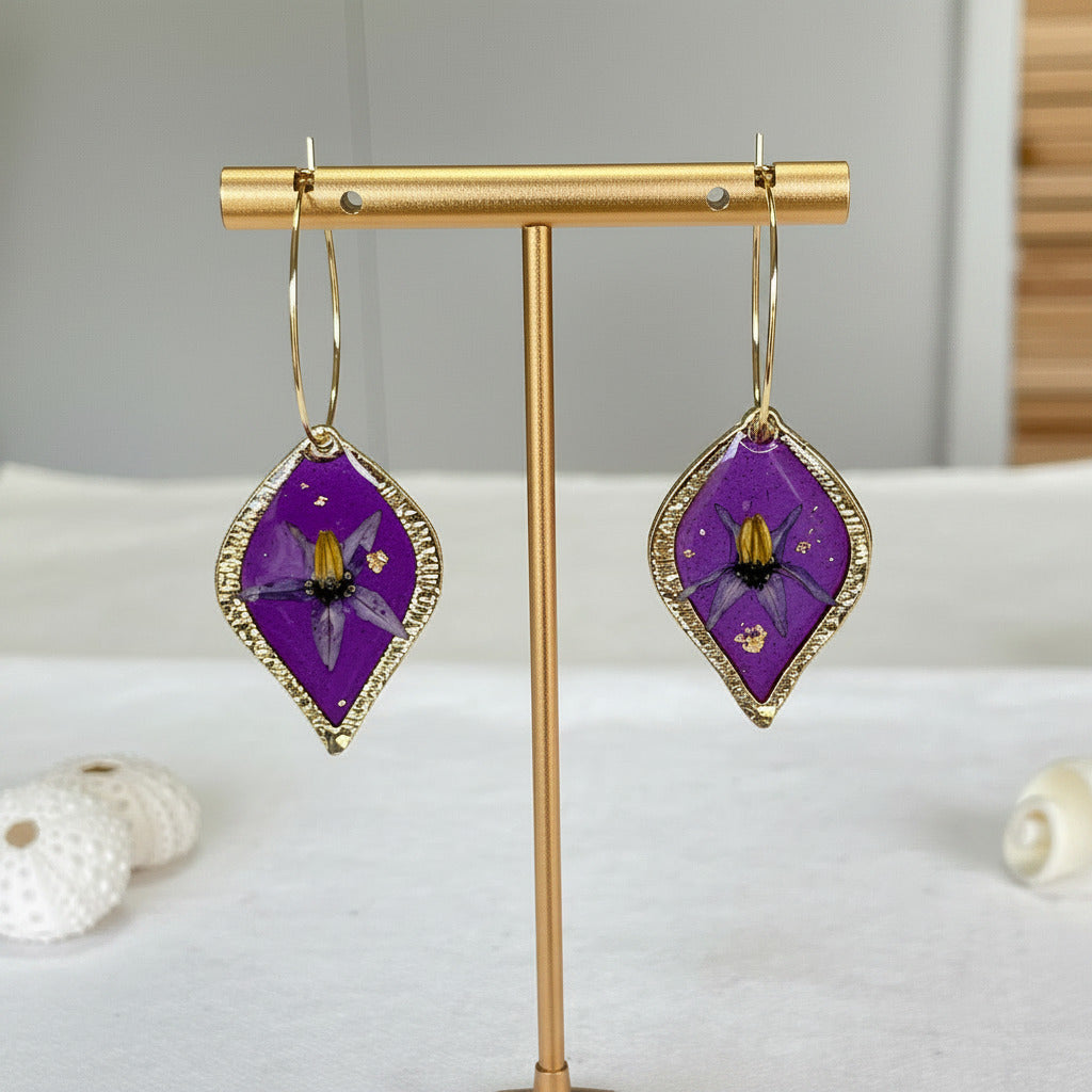 Boucles d'oreilles Halo Goutte - Collection Chroma