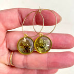 Boucles d'oreilles Halo Doré - Collection Chroma