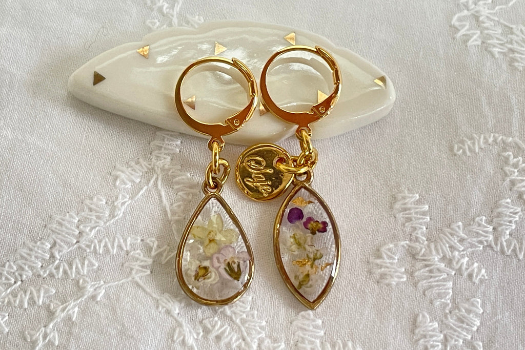Boucles d'oreilles asymétriques - Alice