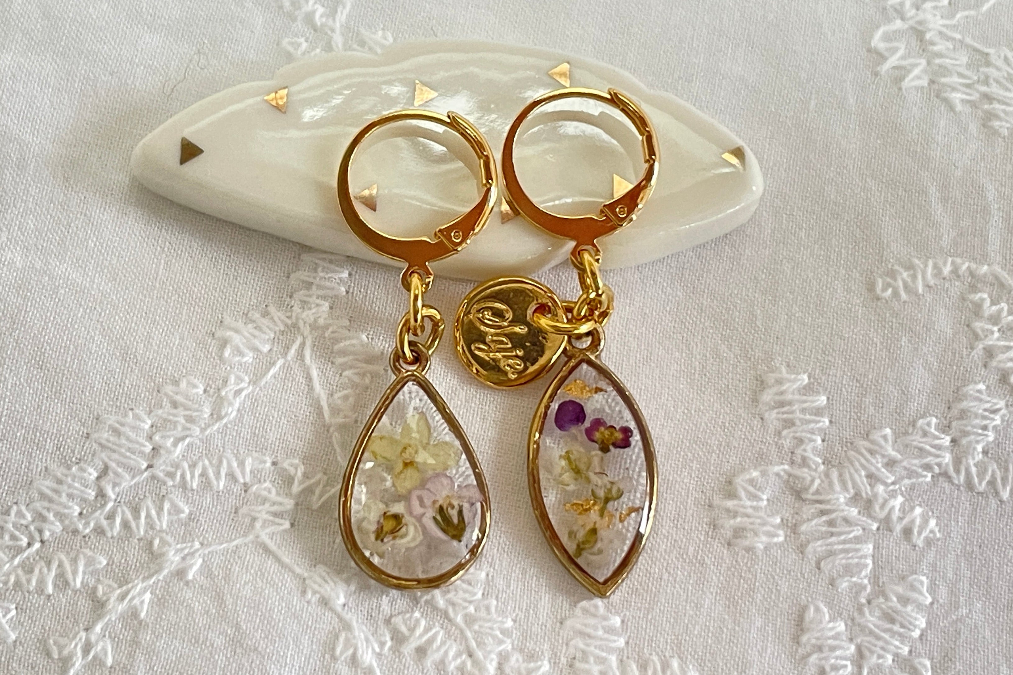 Boucles d'oreilles asymétriques - Alice