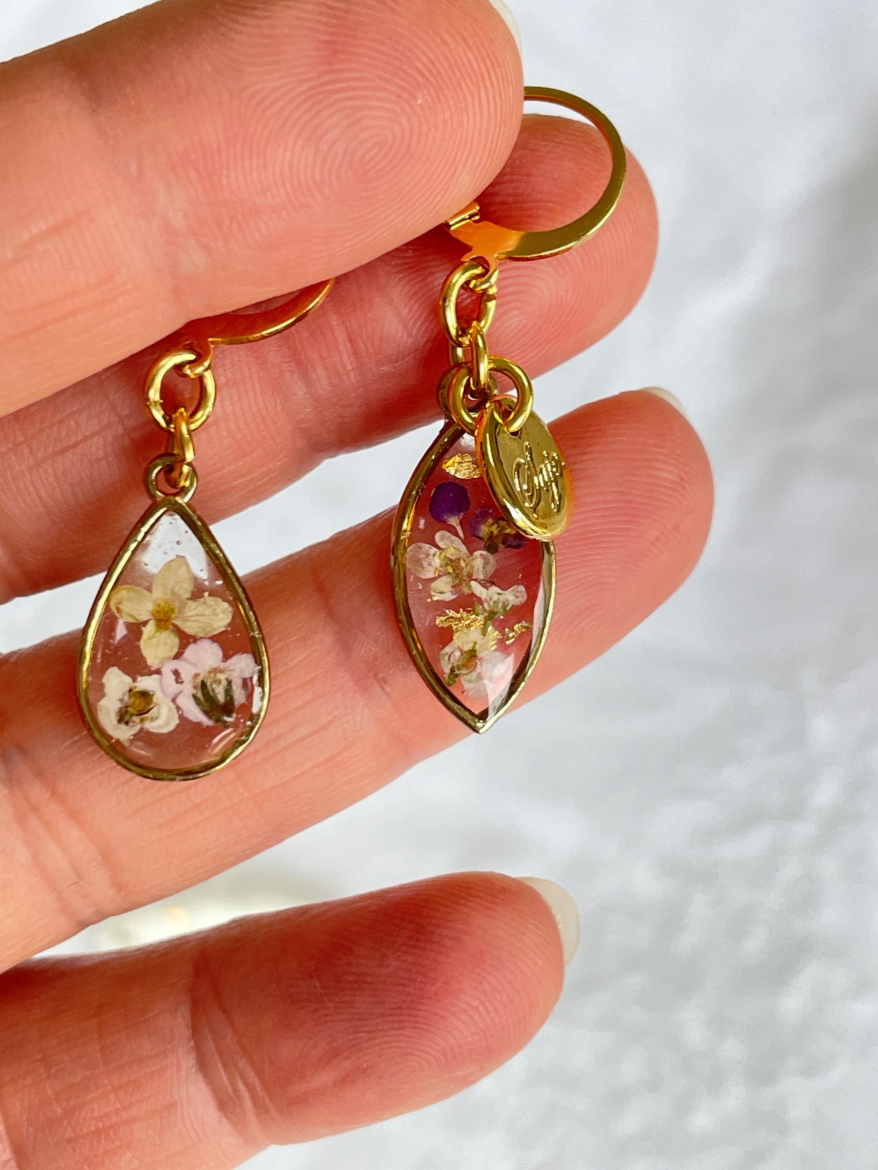 Boucles d'oreilles asymétriques - Alice