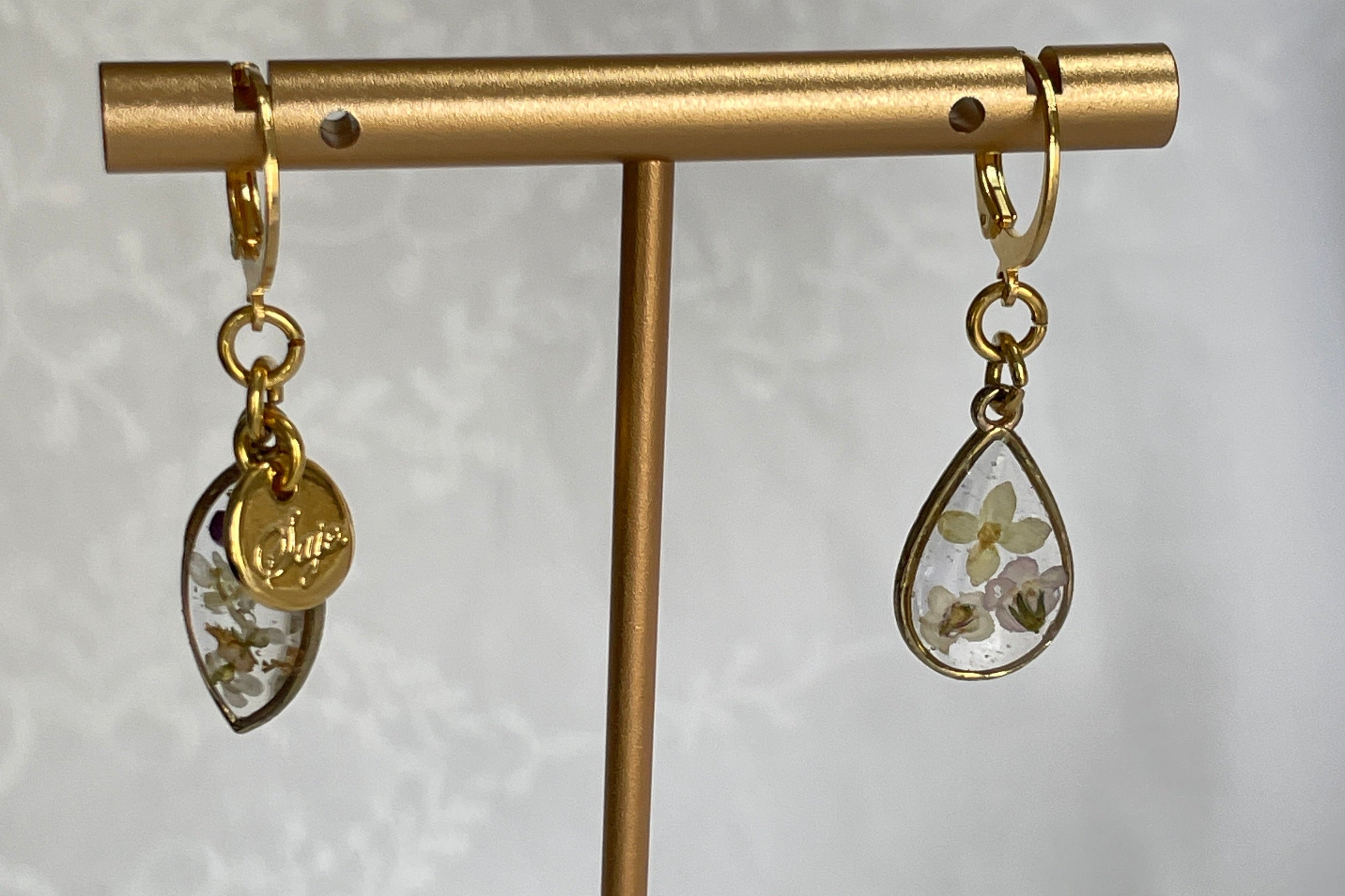 Boucles d'oreilles asymétriques - Alice