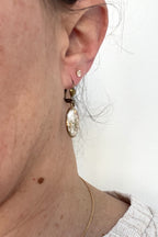 Boucles d'oreilles - Blanche (Carotte sauvage)