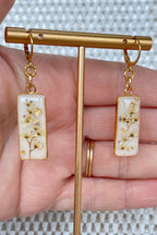 Boucles d'oreilles dorées - Euphorbe