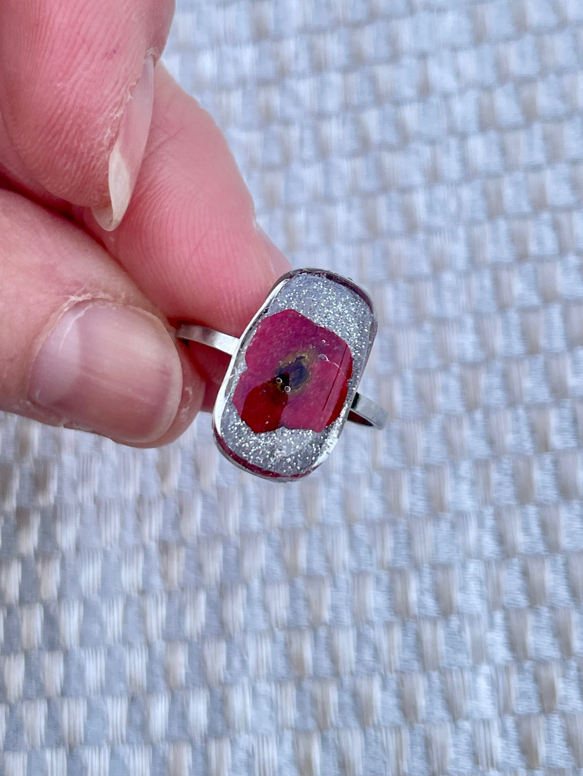 Bague argentée Epine du Christ