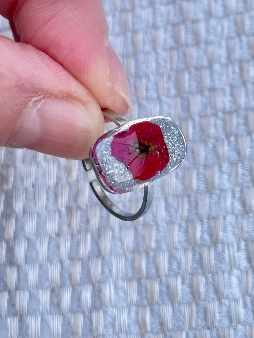 Bague argentée Epine du Christ