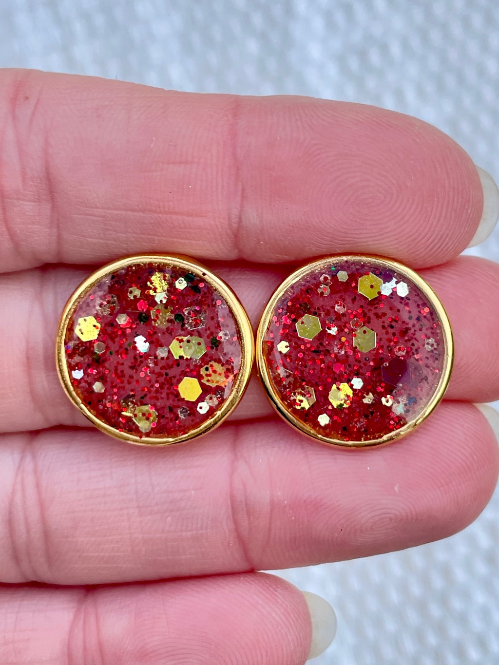 Clous dorés ronds Paillettes