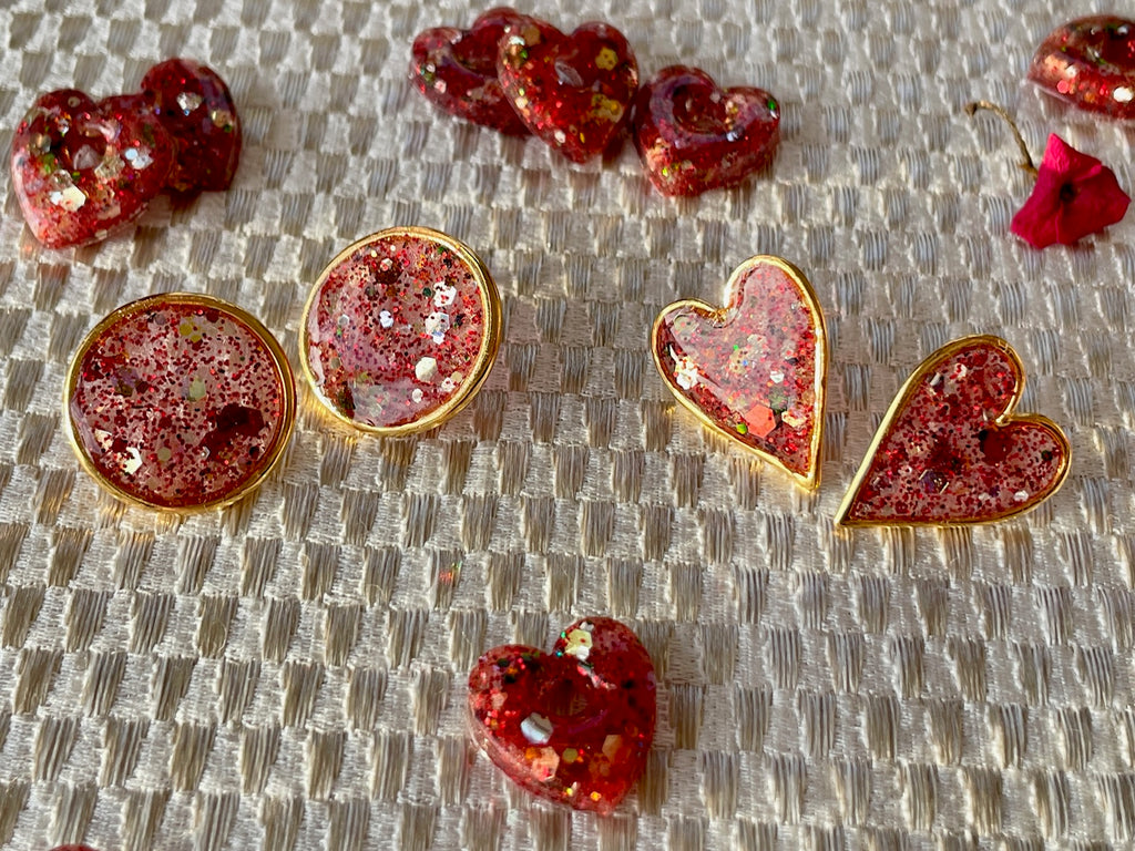 Clous dorés ronds Paillettes