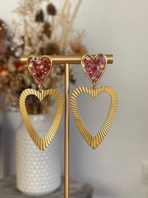 Clous coeurs doubles