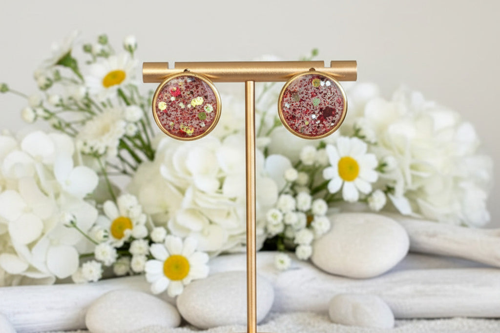 Clous dorés ronds Paillettes