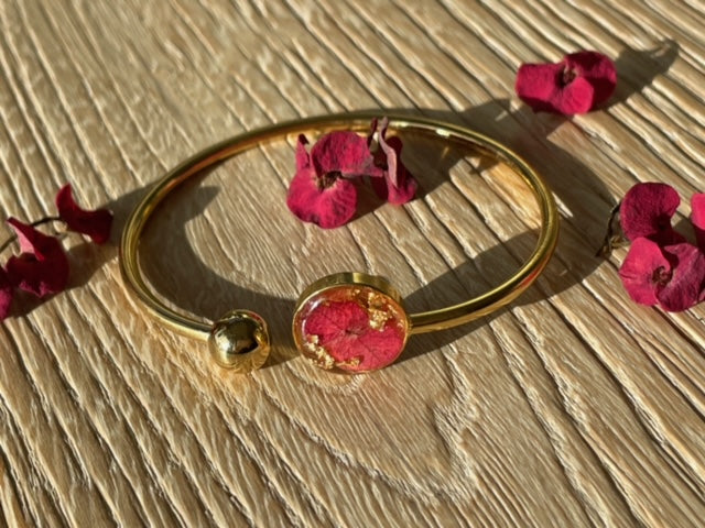 Bracelet jonc doré - Epine du Christ
