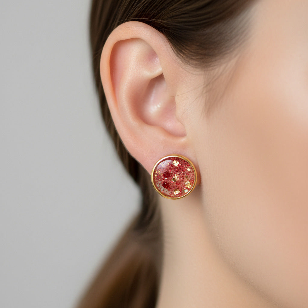 Clous dorés ronds Paillettes