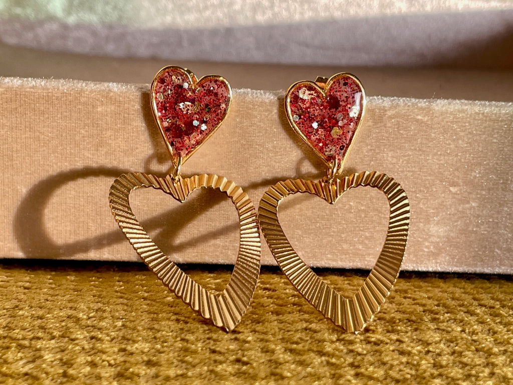 Clous coeurs doubles