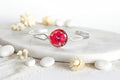Bracelet jonc argenté rigide - Epine du Christ