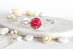 Bracelet jonc argenté rigide - Epine du Christ