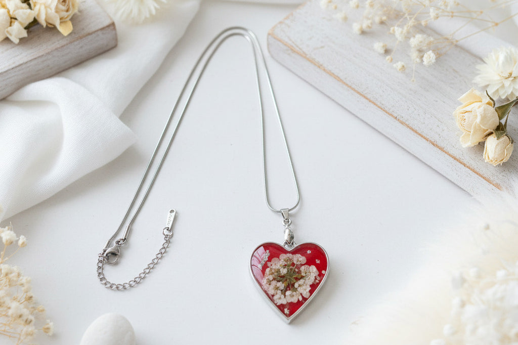 Collier pendentif coeur – Alysse & Rouge