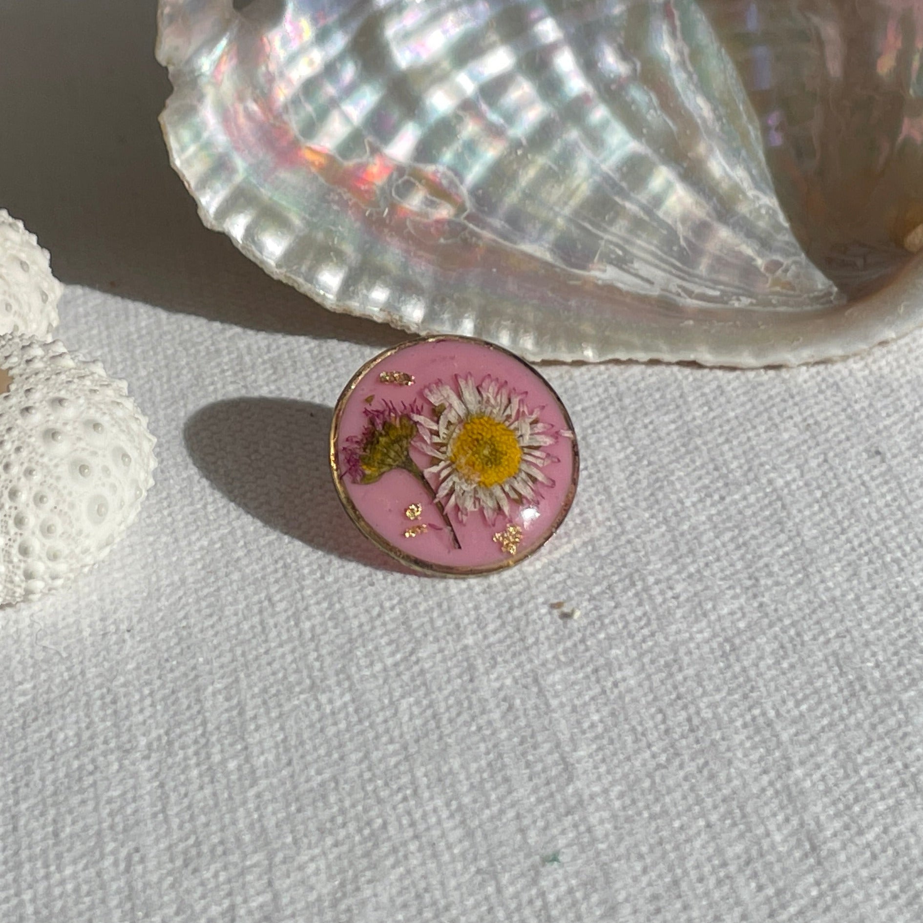 Pin’s botaniques Dorés – Collection Chroma