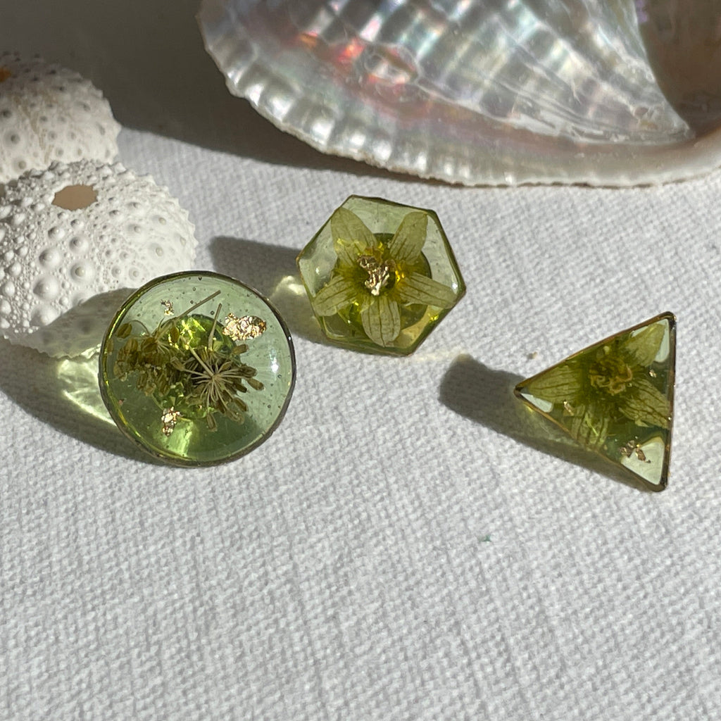 Pin’s botaniques Dorés – Collection Chroma