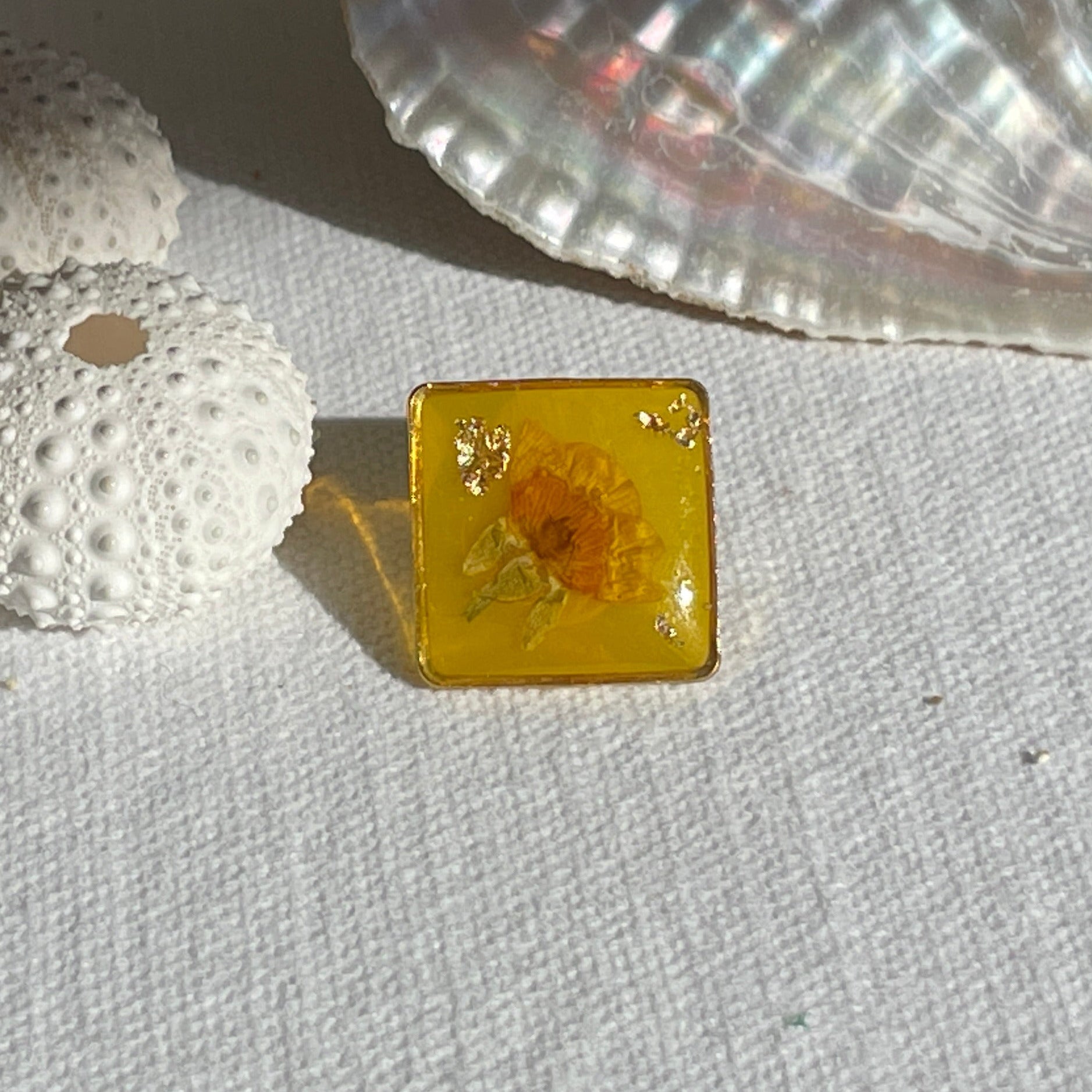 Pin’s botaniques Dorés – Collection Chroma