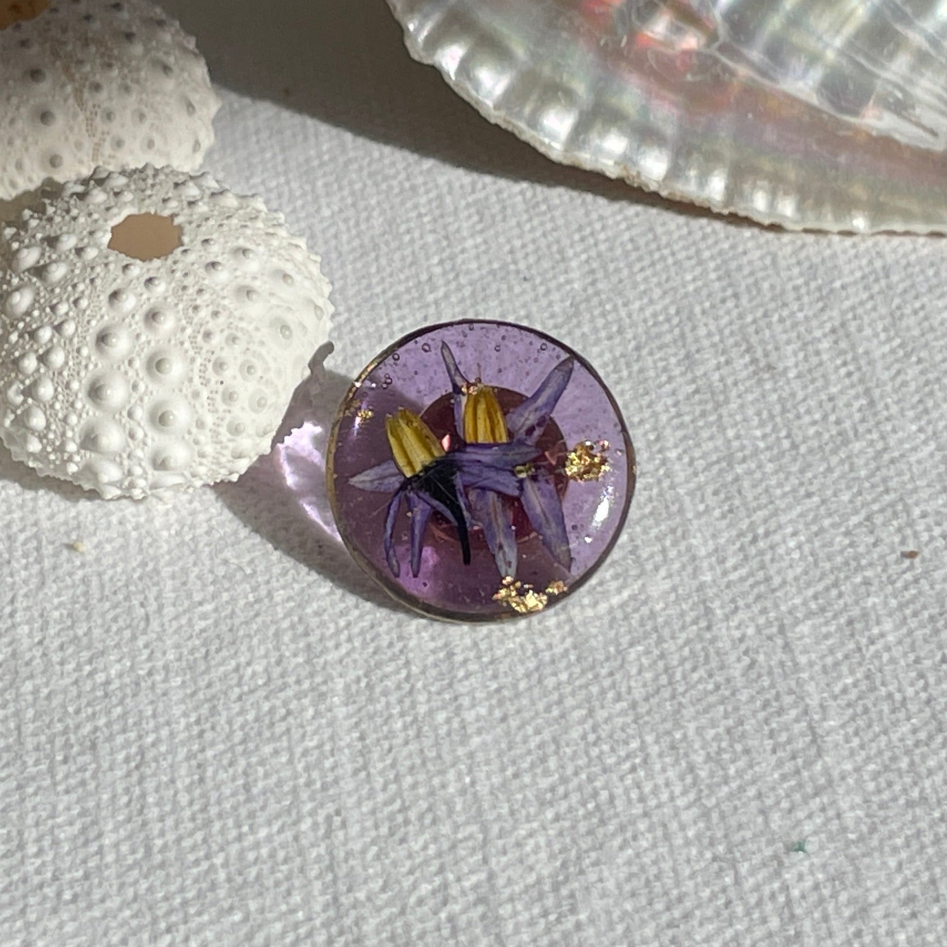 Pin’s botaniques Dorés – Collection Chroma