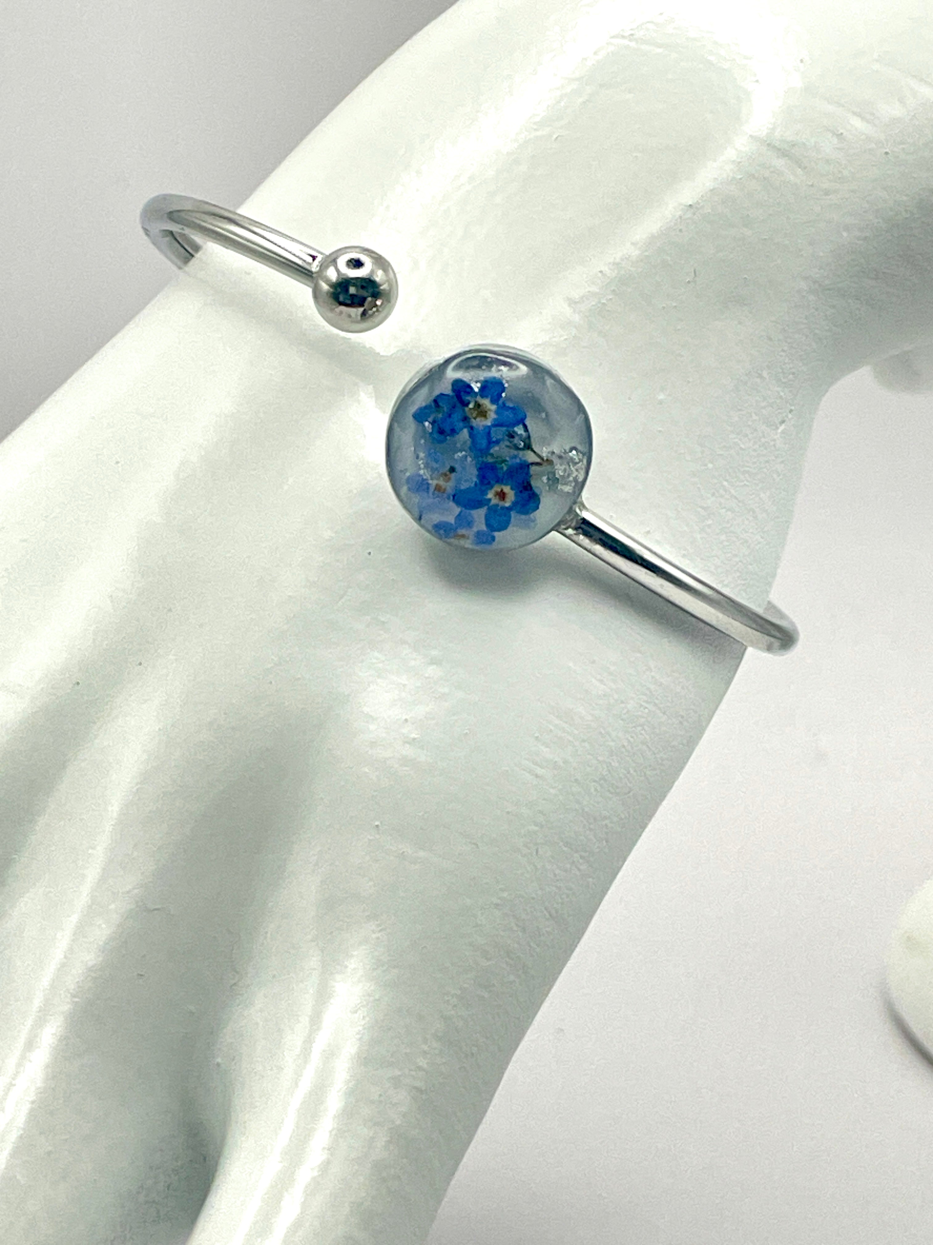 Bracelet jonc - Myosotis