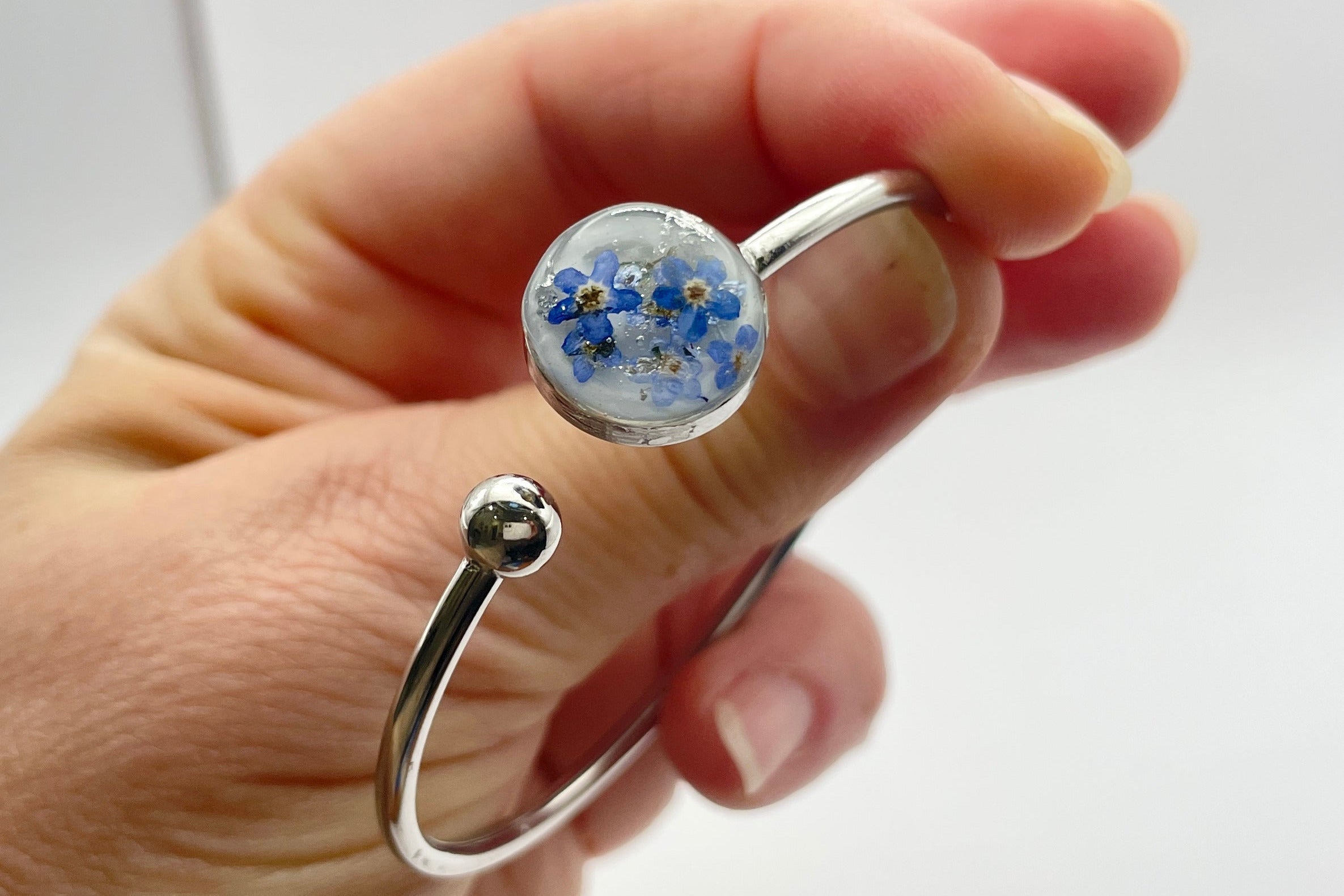 Bracelet jonc - Myosotis