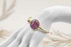 Bracelet jonc - Verveine & Mauve