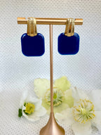 Clous design texturés Bleus & Dorés