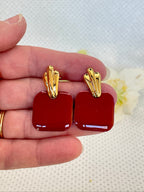 Clous feuilles Rouge foncé