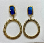 Clous rectangles Bleus & Dorés