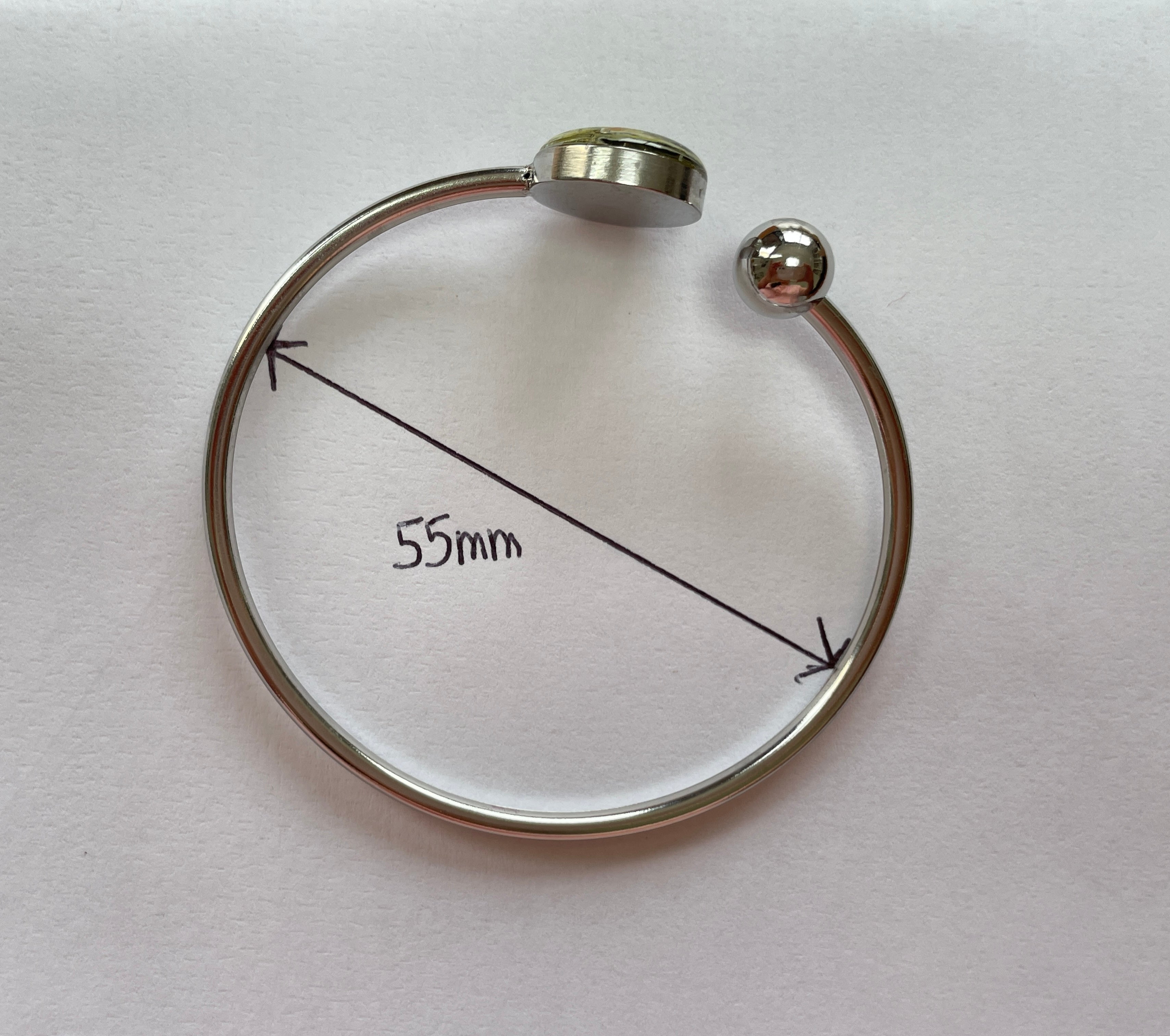 Bracelet jonc argenté - Epine du Christ