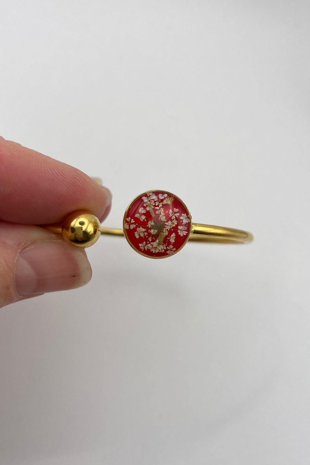 Bracelet jonc - Carotte sauvage (rouge)