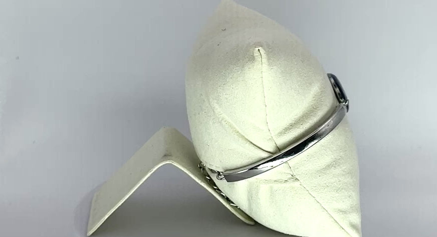 Bracelet réglable semi-rigide saphir - Fleurs de carotte sauvage