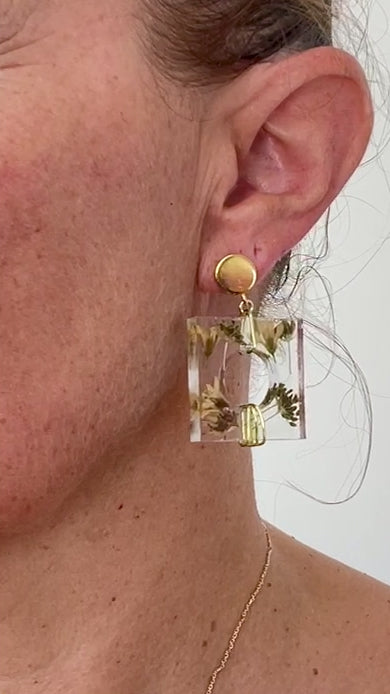 ◐ Boucles d’oreilles Éclipse - Dorées