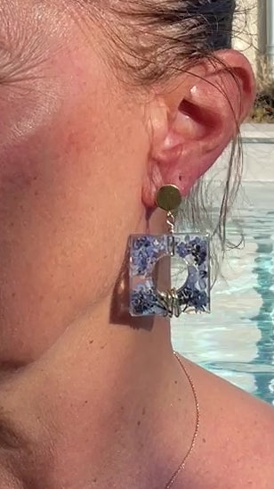 ◐ Boucles d’oreilles Éclipse - Dorées