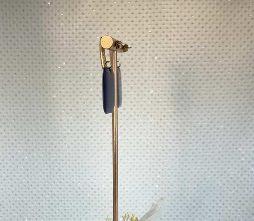 Clous design texturés Bleus & Dorés
