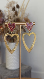 Clous coeurs doubles