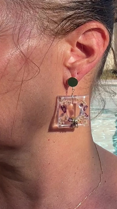 ◐ Boucles d’oreilles Éclipse - Dorées