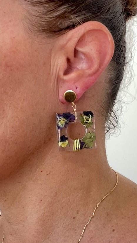 ◐ Boucles d’oreilles Éclipse - Dorées