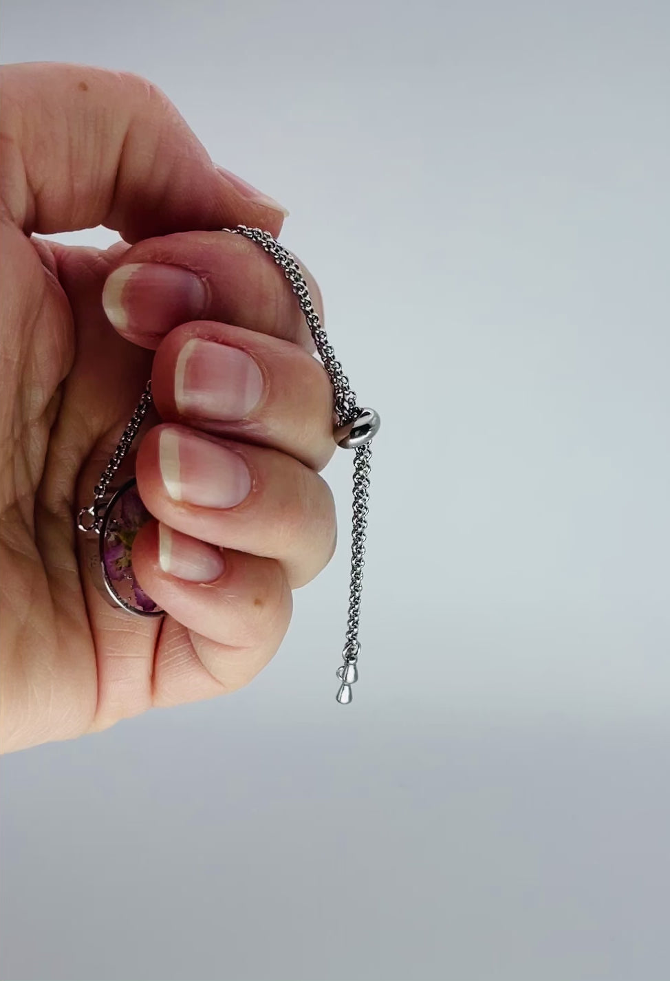 Bracelet réglable - Fleur de mûrier sauvage