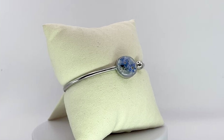 Bracelet jonc - Myosotis