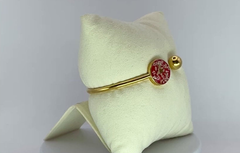 Bracelet jonc - Carotte sauvage (rouge)
