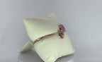 Bracelet jonc - Carotte sauvage & Vieux rose
